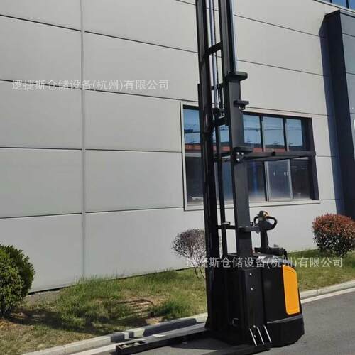 全电动3吨5m站驾式堆高车电瓶液压升高装卸车铲车托盘搬运叉车