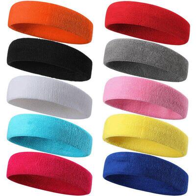 Outdoor sweat absorbing towel headband yoga headscarf