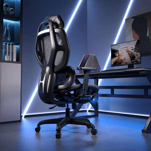 E13人体工学椅家用电脑椅久坐舒适办公椅电竞椅镂空护腰久坐神器