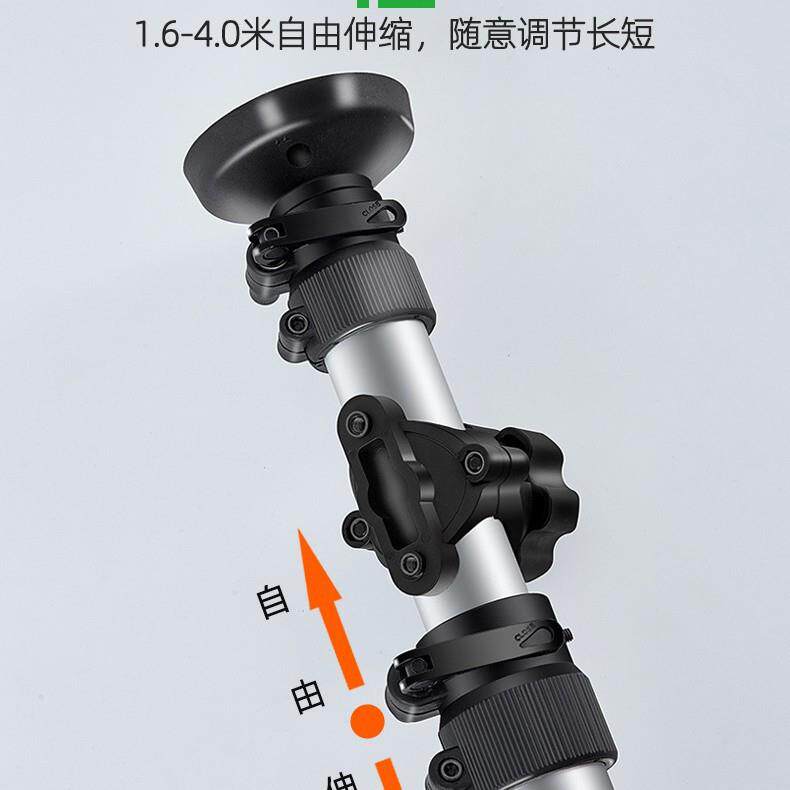 新款直销顶天立地 4米可伸缩铝合金自行车展示架 可挂台车 方向盘