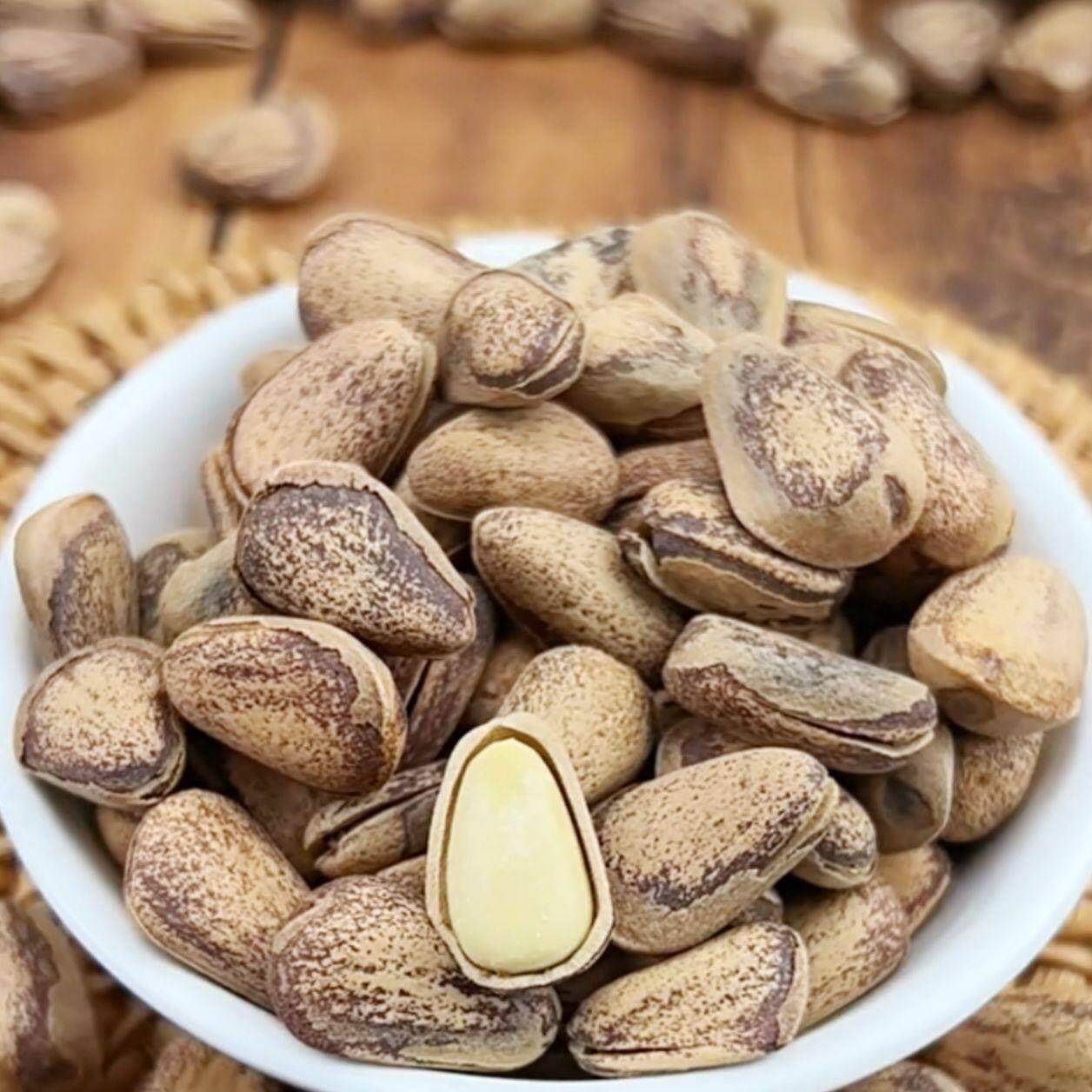 东北特产新货虎皮松子手剥开口红松子500g孕妇零食坚果袋装包邮