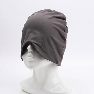 防风保暖睡帽隔音秋季遮光头套头罩睡眠棉空调房睡帽子男士眼罩