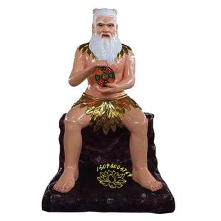 人文始祖盘古大帝神像三皇爷玻璃钢贴金神像价格咨询直发