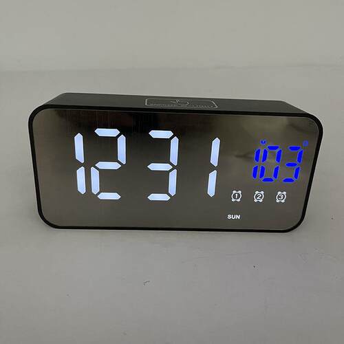 床时钟学生起神器大静屏数显电子音乐闹钟床音头电子钟多LCD2207
