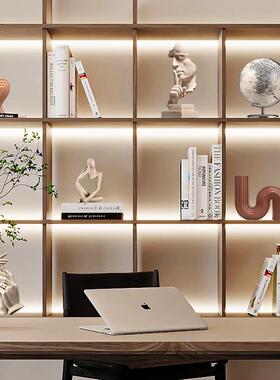 简约现创代意默16324金是金工艺沉品摆饰办北欧雕塑公室客厅艺术