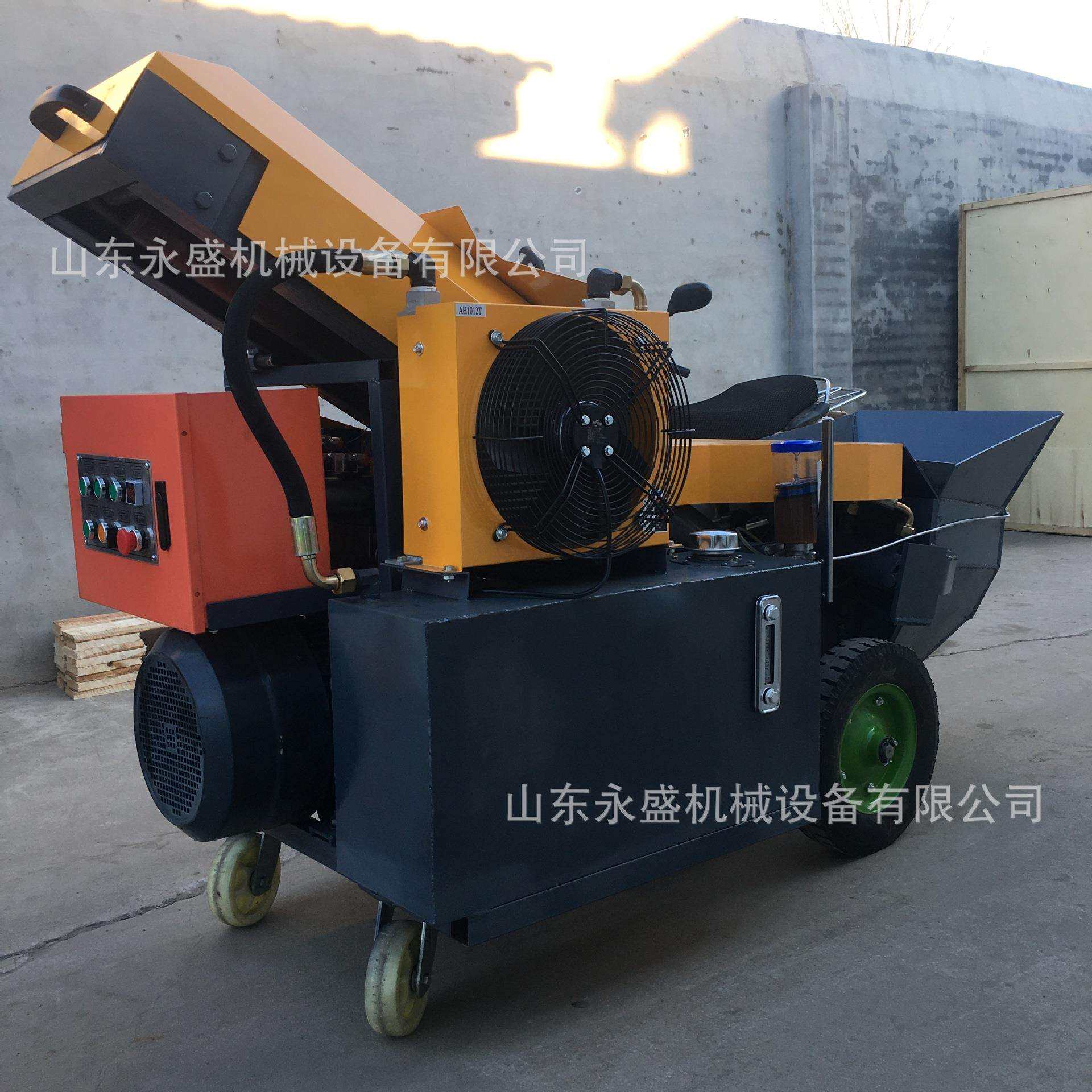 电动卧式细石混凝土输送泵 斜式二次构造柱泵柴油建筑工地浇筑泵