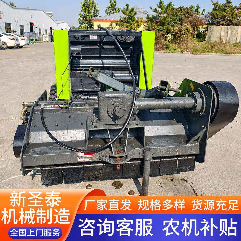 秸秆收割粉碎打捆机农用麦秸牧草稻草干湿两用粉碎捡拾打包机
