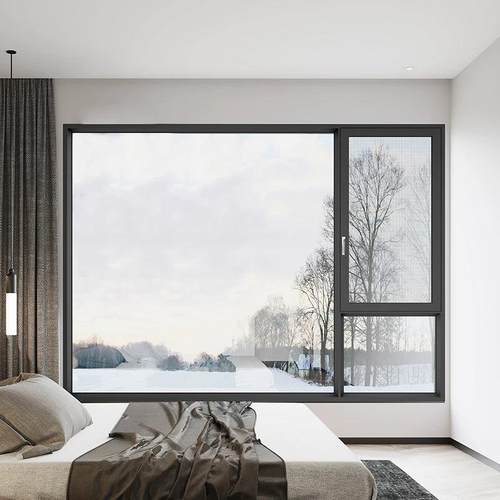 72断桥平开窗纱一体防虫隔音中空玻璃封阳台落地窗阳光房全景