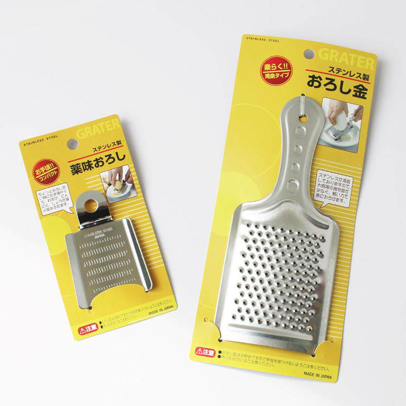 日本制 不锈钢磨泥器土豆白萝卜磨蓉器研磨蔬果刨泥板手动擦菜器