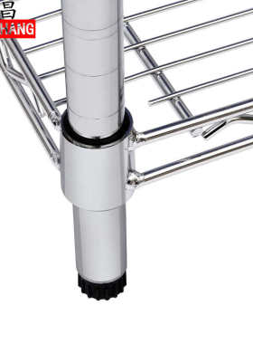 NSF镀铬置物架不锈钢色货架仓库防静电物料架展示带轮移动货架仓