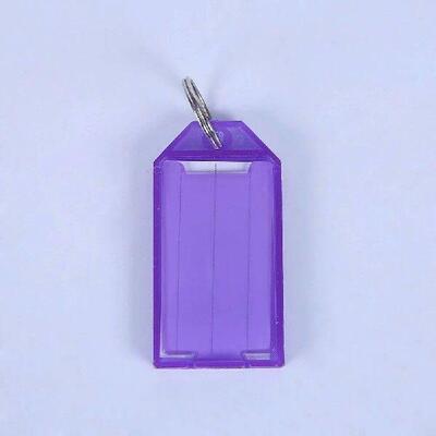 60pcs Multicolor Plastic Key Fobs Luggage ID Tags Labels