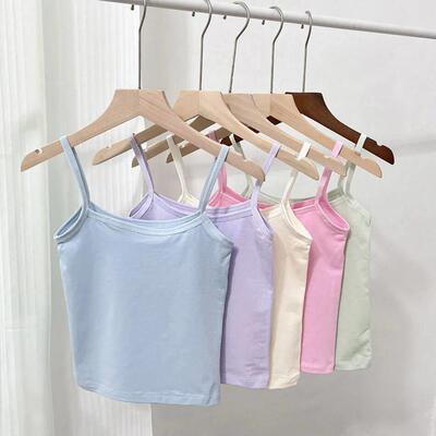 Developing Girls Training Underwear Vest Children Pure Cotto
