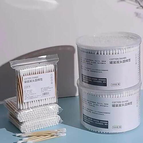 Boxed Double-Headed Cotton Swabs, Disposable Ear Cleaning Sw