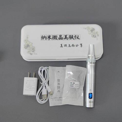 充电款6档数显屏电动微针仪纳米晶片机子中胚层微晶笔导入仪