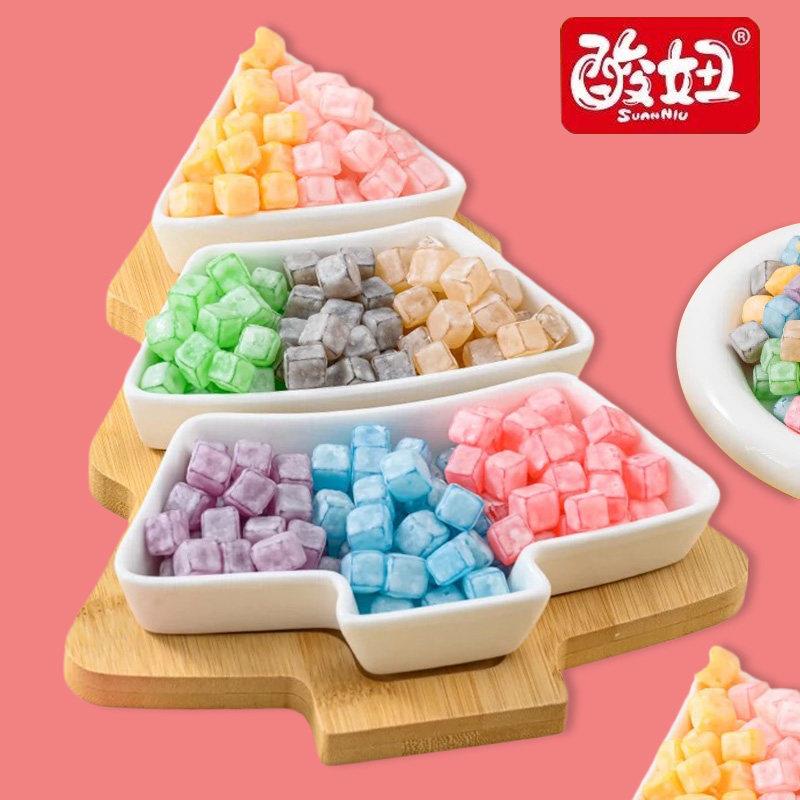 水果味怀旧软糖酸妞二代软糖混合水果味酸糖8090怀旧小零食童