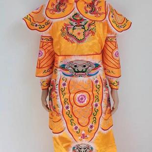正品英歌登舞刺绣服装荣营老爷迎子太战甲游神锣鼓队挑花篮服神饰