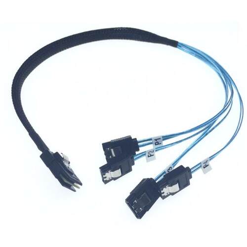 raid阵列卡服务器MINI SAS SFF 8087转SATA硬盘sata3一拖四数据线