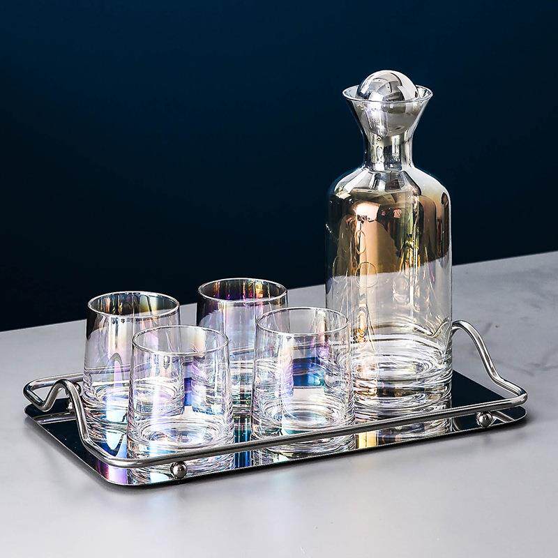 北欧创意玻璃凉白开水冷水壶水具杯子家用套装柠檬茶果汁壶扎水瓶