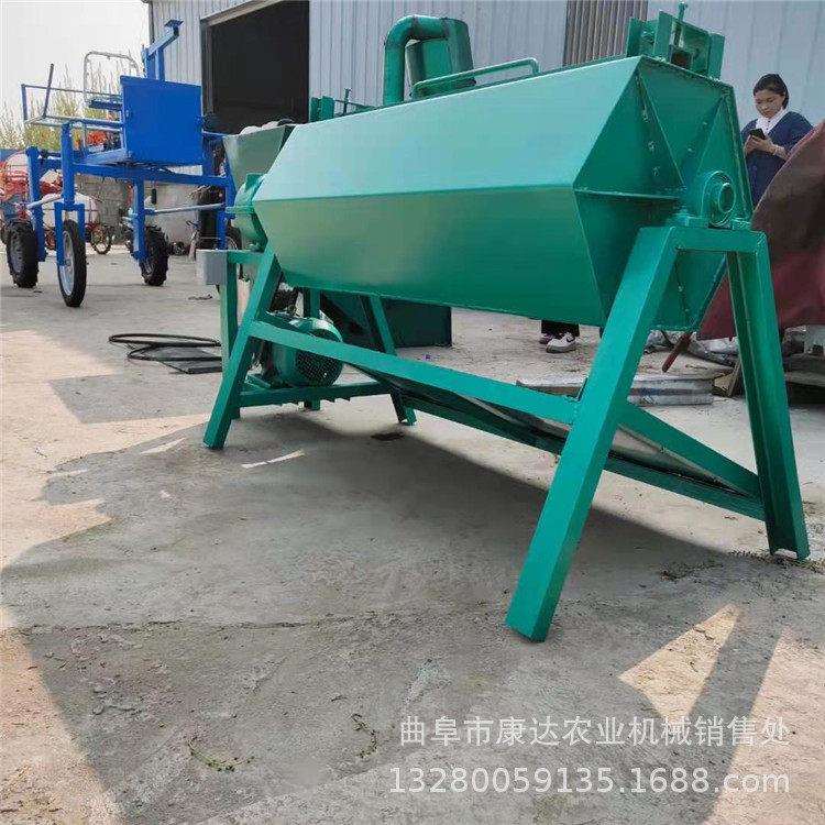 滚筒式六角打磨机 铁管去毛边研磨机 200升铁片批量抛光机
