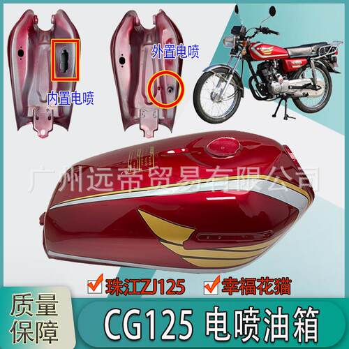 适用CG国四电喷王野飞肯珠峰摩托车ZF125-9CG125cc内外置油箱配件
