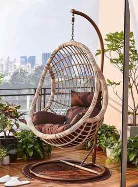 家用卧室藤编吊篮秋千室红千内网摇篮懒双人人秋JM-23653鸟巢吊床