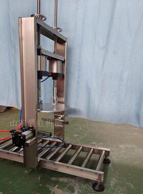 半自动塑料桶压盖机涂料桶气动压桶机18L20L中桶封盖机