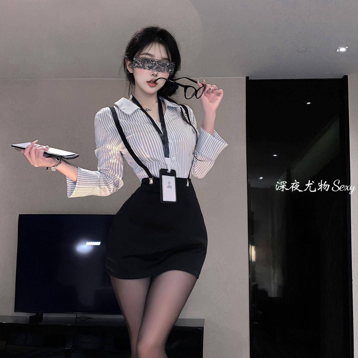 御姐风性感OL秘书制服套装cos老师上班服角色扮演纯欲诱惑包臀裙