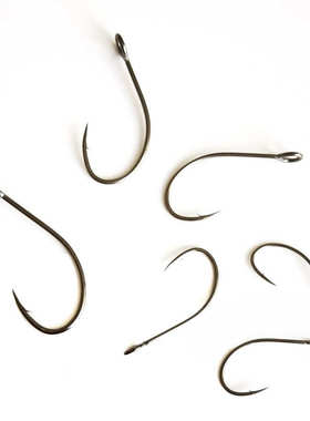 游山玩水 马口钩 白条翘嘴钩 路亚飞钓歪嘴单钩 8001S细条亮片钩