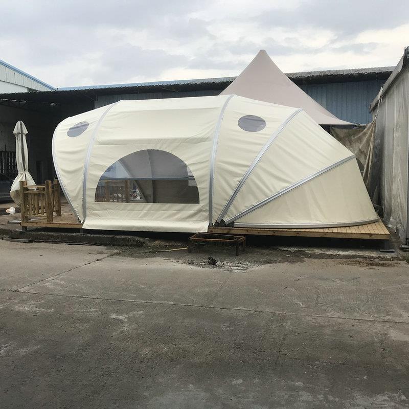 新款直销户外旅游贝壳帐篷活动露营野餐帐篷特色酒店帐篷景区度假