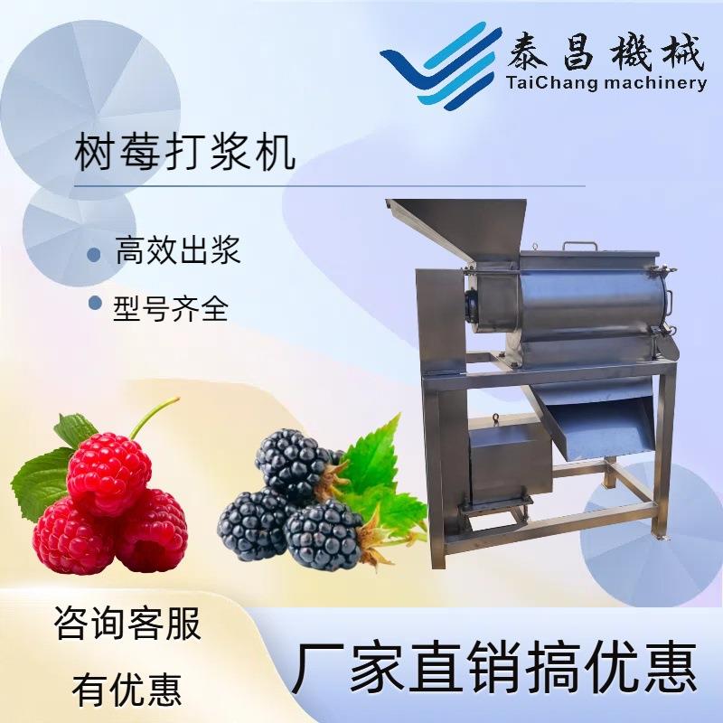 现货树莓打浆机不锈钢山楂百香果去籽分离机杏子饮料桑葚汁榨汁机