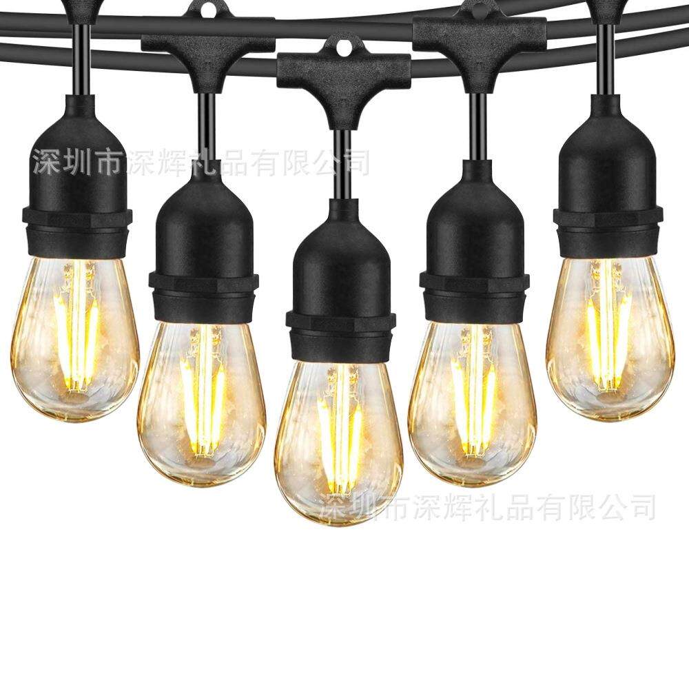 S14暖白灯泡室外防雨装饰灯泡户外装饰LED防水灯泡