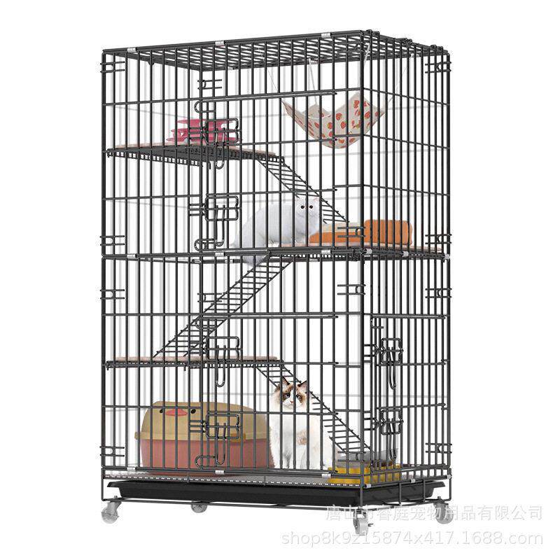 猫笼子家用室内猫别墅加密折叠款大号双层三层四层猫屋舍宠物