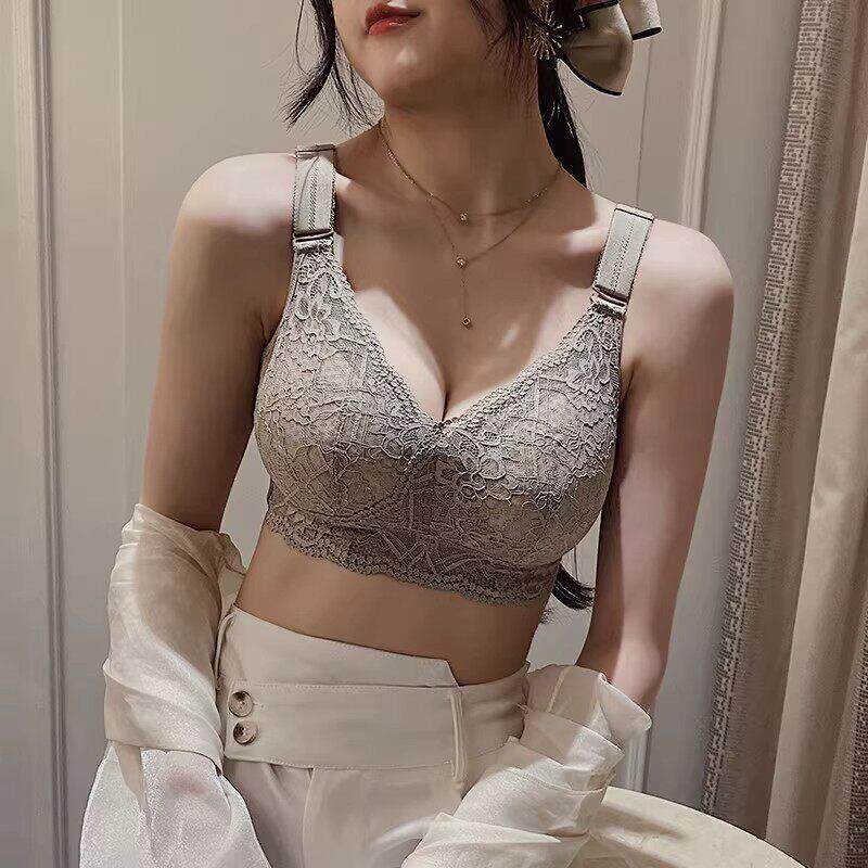 收副乳调整型大尺码内衣女聚拢无钢圈大胸显小防下垂全罩杯塑形文