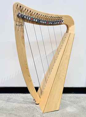 高档台湾制Kist扳all爱尔兰琴20至40r弦选择 古典34弦深竖咖色键