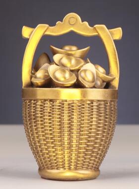 铜一桶金家居店铺一桶金摆件厂家