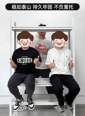 钢制货架置物多层地家用仓库AL100354阳台储落藏室架用杂物间商超