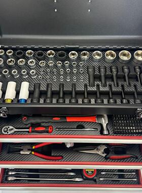 304PC可增加至904PC套筒扳手钳子两用扳手四层工具箱综合套装工具