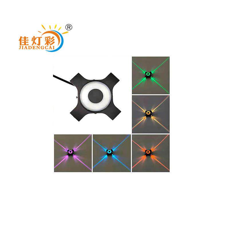 户外亮化DMX512外控十字星光灯 四透光壁灯 十字星光灯 户外壁灯