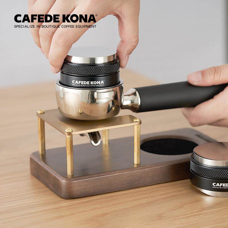 意式咖啡机布粉器 双面咖啡压粉器 51 58mm压粉锤 咖啡填压器配件