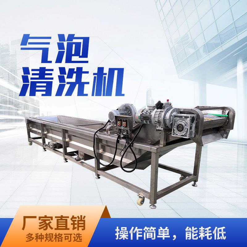 全自动果蔬草莓清洗机工厂水果气泡风干生产线高效节能净洗