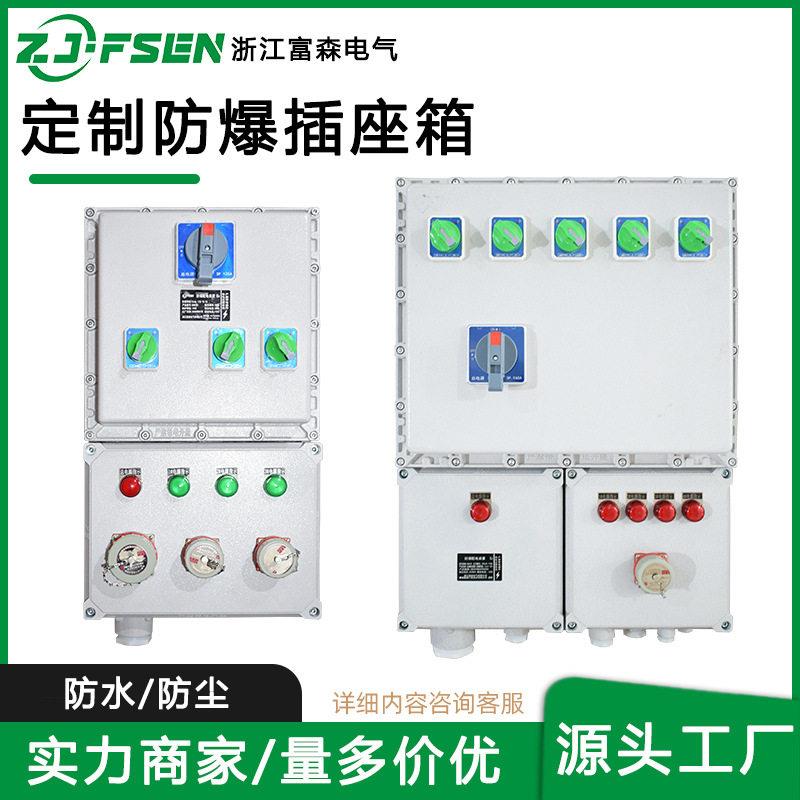 定制防爆插座箱检修箱接线箱仪表箱304铝合金照明动力配电箱