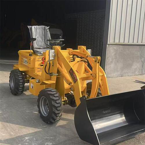 四驱电动装载机小铲车农用建筑工地养殖场搬运抓草电动铲车