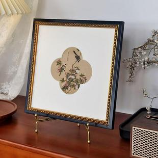 玄鸟关客厅卧室茶室清新桌面摆画 478新中式 式 法中古工风笔花画B