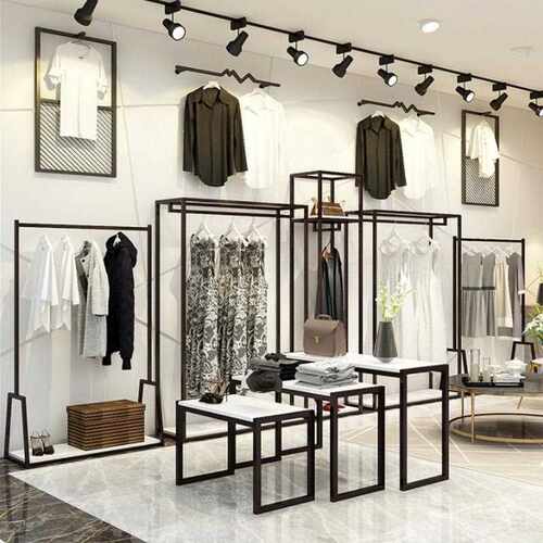服装店展示架落地式男装挂衣架组合女装装修设计陈列货架收纳