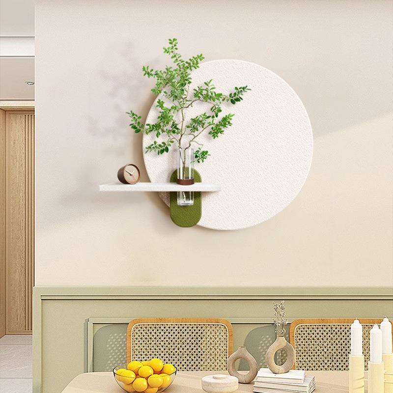 餐厅立体发光画奶油风玄关可水培绿植壁画led砂岩挂画可养花装饰