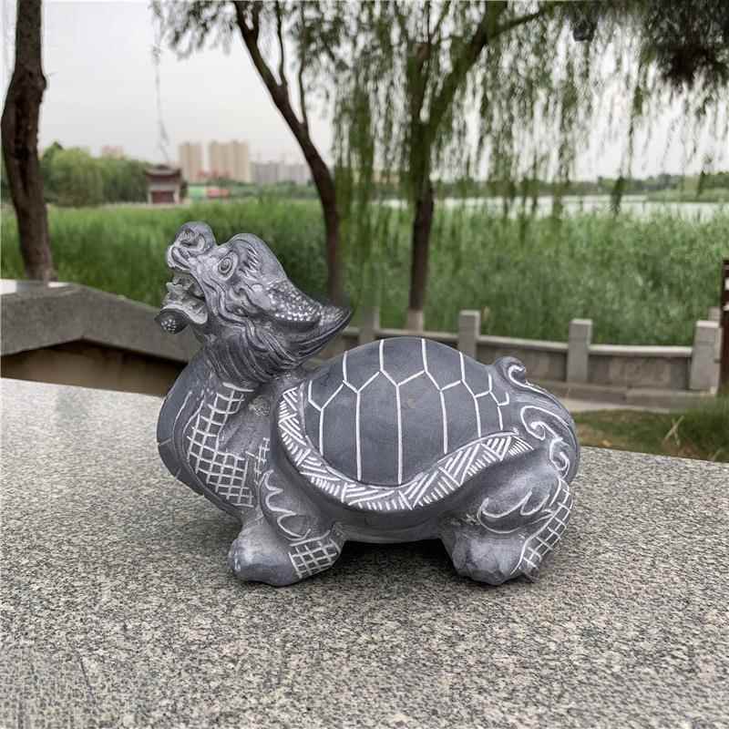 然石雕龙龟青石龙龟头3yQjeByQ霸下龙赑屃家居天石材原石摆件茶宠