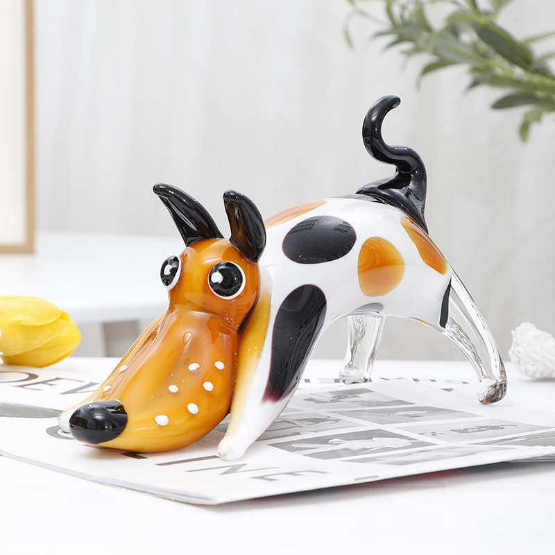 纯手工高档琉璃狗摆件小狗工艺品茶几电视柜酒店样板房软装饰品,家居饰品,装饰摆件,淘宝优惠券,粉丝福利购,淘宝优惠卷