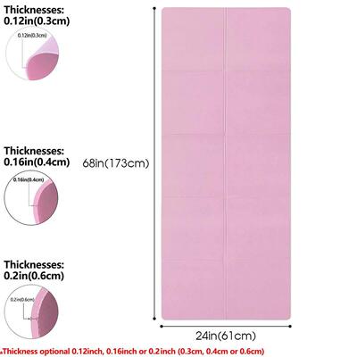 Yoga Mat Pilates Fitness Mat 3/4/6mm Thicknes Non Slip Yoga