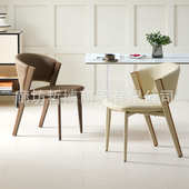 椅网奢凳子cc设计师餐椅现代款 椅高级餐桌靠背 简约家用红感轻意式