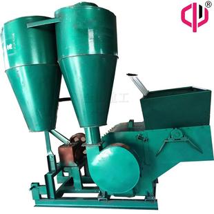 600型自进料地瓜秧打粉机沙克龙粉碎机锤片式 地瓜秸秆粉碎机